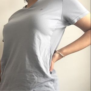 Calvin Klein light grey body fit workout shirt